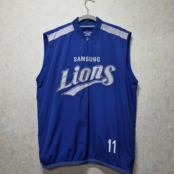 [BUNJANG] Samsung Lions Sleeveless Vest (Size XL) / (무료배송)삼성라이온즈 민소매 베스트 조끼