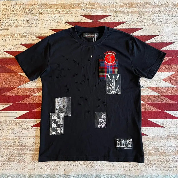[BUNJANG] Andersson Bell Graphic Patch Short Sleeve T-Shirt / 자라 앤더슨벨 그래픽 패치 반팔 티셔츠 S/90