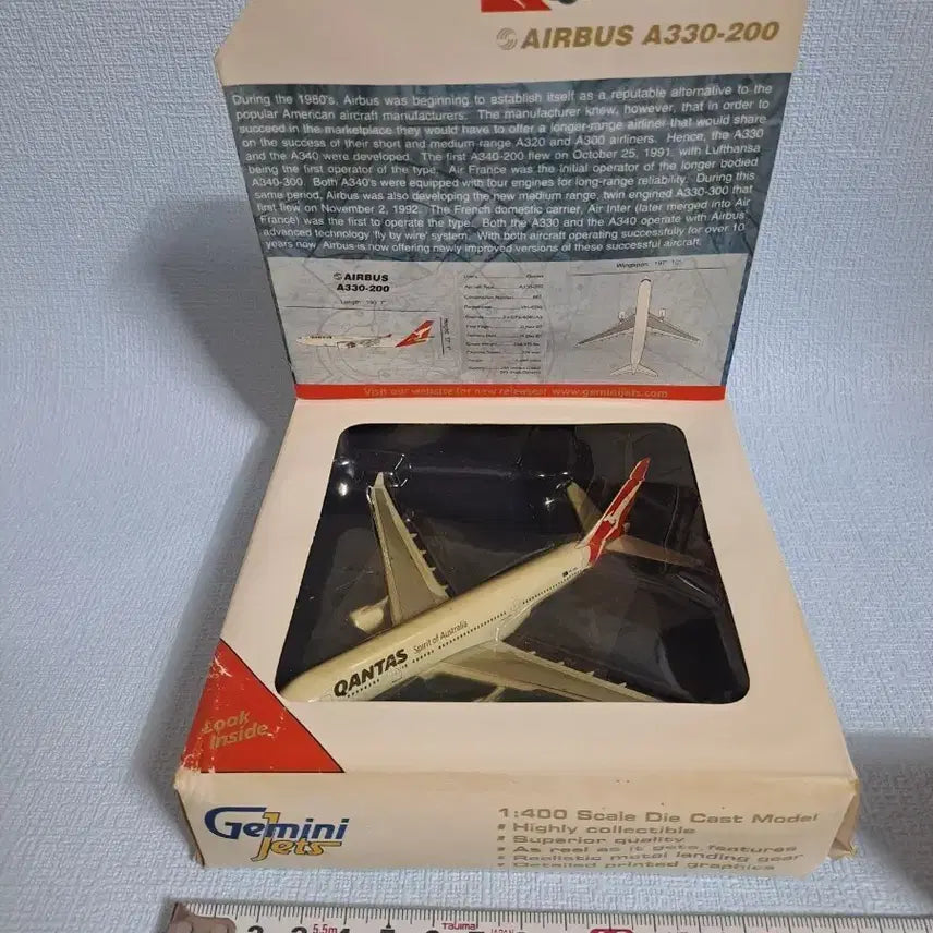 [BUNJANG] Gemini Jets Qantas Airways Airbus A303-200 1/400 Scale Die-cast Model / 호주항공 [ 다이캐스트 ] 에어버스 비행기 고전완구