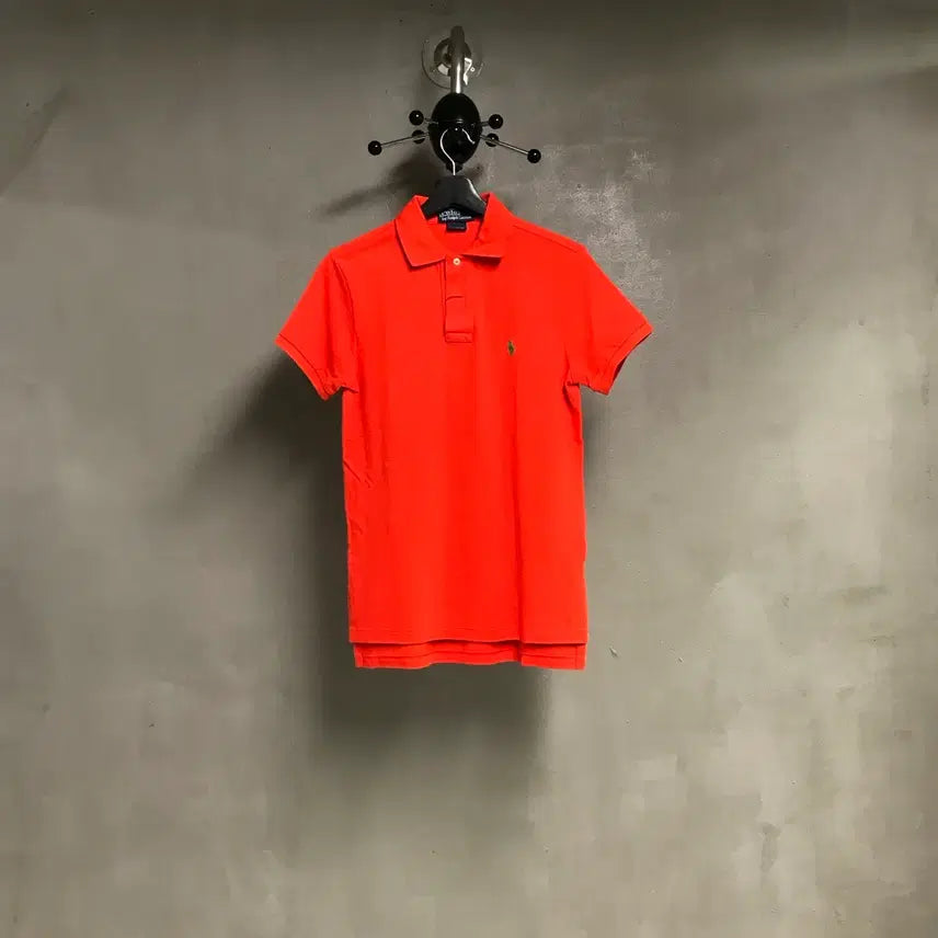 [BUNJANG] Polo Ralph Lauren PK Short Sleeve Polo Shirt Orange S(W) / 폴로 랄프로렌 PK 반팔 카라티 오렌지 S(W)
