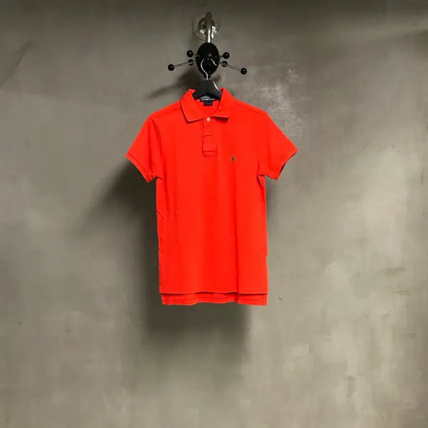 [BUNJANG] Polo Ralph Lauren PK Short Sleeve Polo Shirt Orange S(W) / 폴로 랄프로렌 PK 반팔 카라티 오렌지 S(W)