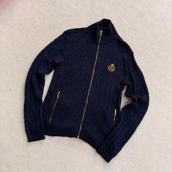 [BUNJANG] Polo Ralph Lauren Cable Knit Cardigan / M 랄프로렌 케이블 니트 가디건 0721T2