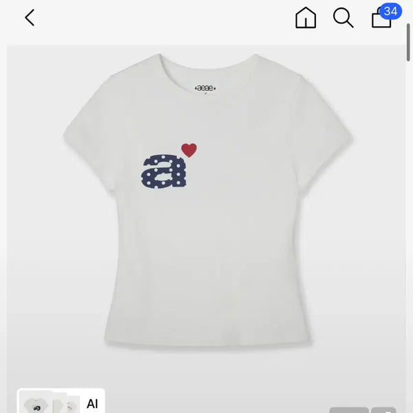 [BUNJANG] Aeae Short Sleeve T-Shirt / Aeae 반팔