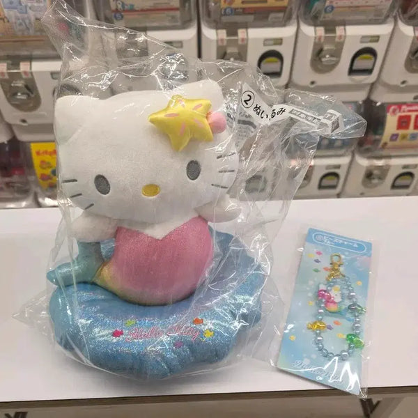 [BUNJANG] Sanrio Hello Kitty Mermaid "Kuji" Prize 2 Plush Strap Bundle Set / 키티 인어 쿠지 2등 인형 스트랩 일괄