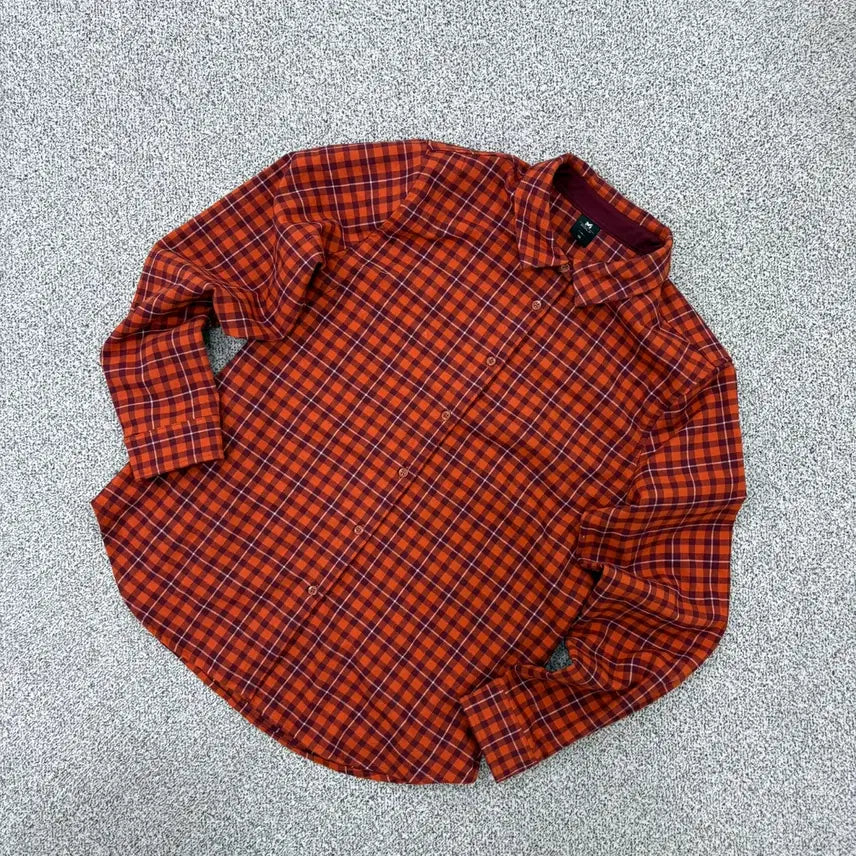 [BUNJANG] 100 Mille Golf Check Long Sleeve Shirt 0721J2 / 100 밀레 골프 체크 긴팔 셔츠 남방 0721J2