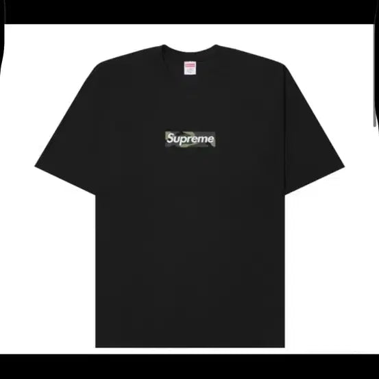 [BUNJANG] Supreme Black Camo Box Logo T-Shirt XL / XL) 슈프림 반팔티 블랙 카모 박스 로고