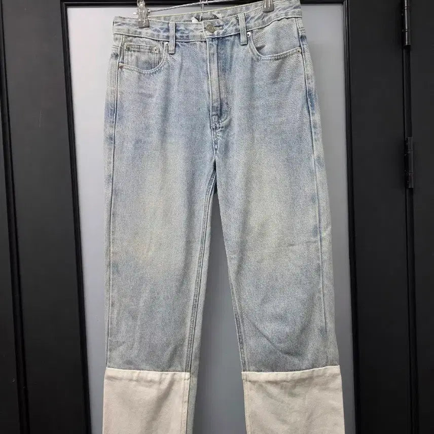 [BUNJANG] KUHO PLUS Ross Color-block Denim Pants / 구호플러스 로스 배색 데님팬츠