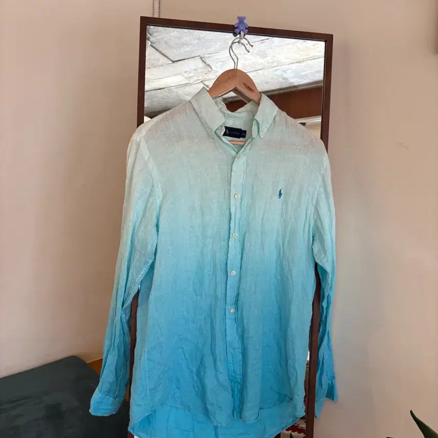 [BUNJANG] Polo Ralph Lauren Gradient Linen Shirt / 폴로 랄프로렌  그라데이션 린넨셔츠