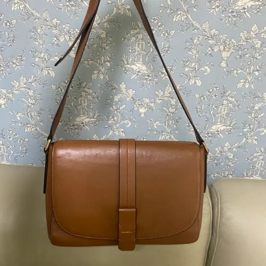 [BUNJANG] Beanpole Crossbody Bag Caramel / 빈폴 크로스백 수지가방