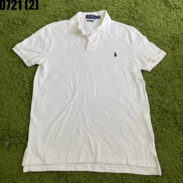 [BUNJANG] Polo Ralph Lauren Short Sleeve Polo Shirt White / 폴로 랄프로렌 반팔 카라티 화이트