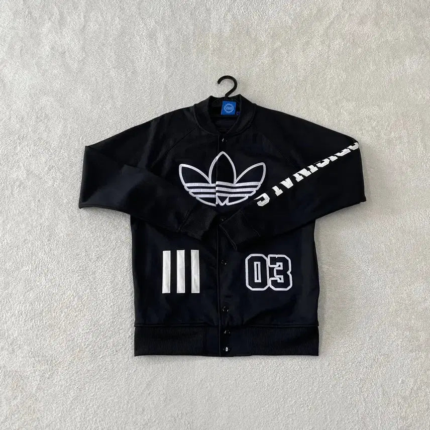 [BUNJANG] Adidas Big Logo Track Top Jersey (L/100) Black / L 아디다스 빅로고 트랙탑 져지 희귀 대장 100 유로파 파이어버드