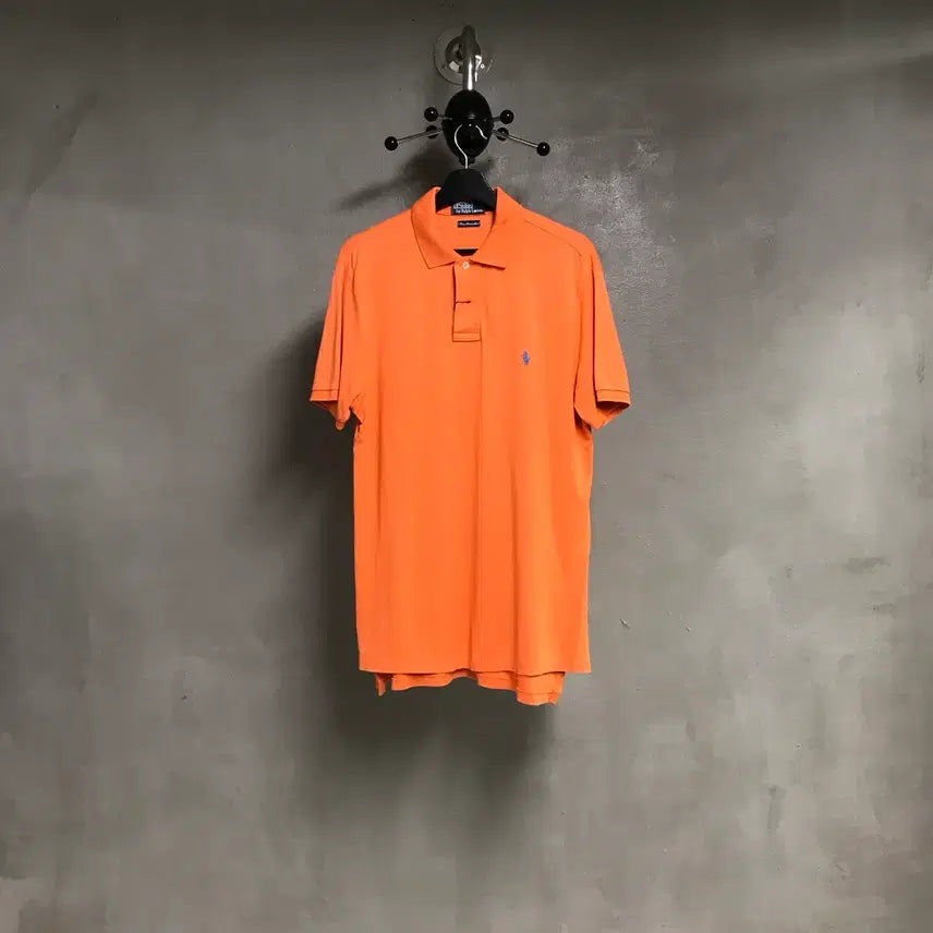 [BUNJANG] Polo Ralph Lauren Orange PK Short Sleeve Polo T-Shirt M / 폴로 랄프로렌 PK 반팔 카라티 오렌지 M