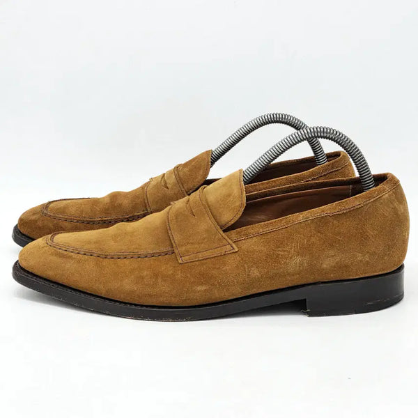 [BUNJANG] Andres Sendra Suede Penny Loafers Brown / 안드레스 샌드라 12363 스웨이드 페니로퍼 브라운 (42 1/2)