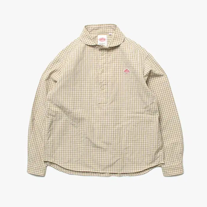 [BUNJANG] Danton Short Sleeve Anorak Shirt Lime Women's Size 34 / DANTON "Check Shirts"
