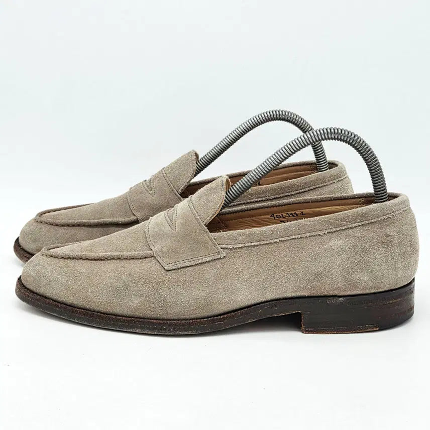 [BUNJANG] Tricker's Suede Penny Loafer Sand / 트리커즈 스웨이드 페니로퍼 샌드 (7.5)