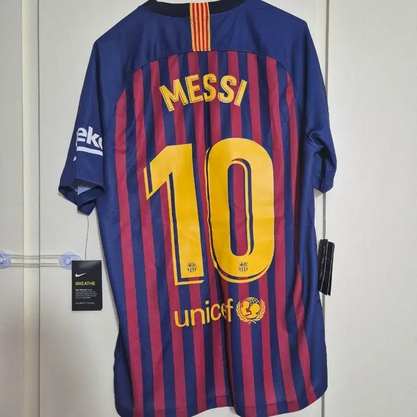 [BUNJANG] FC Barcelona Lionel Messi 2018-2019 Season Authentic Jersey / 18-19 시즌 FC 바르셀로나 메시 유니폼
