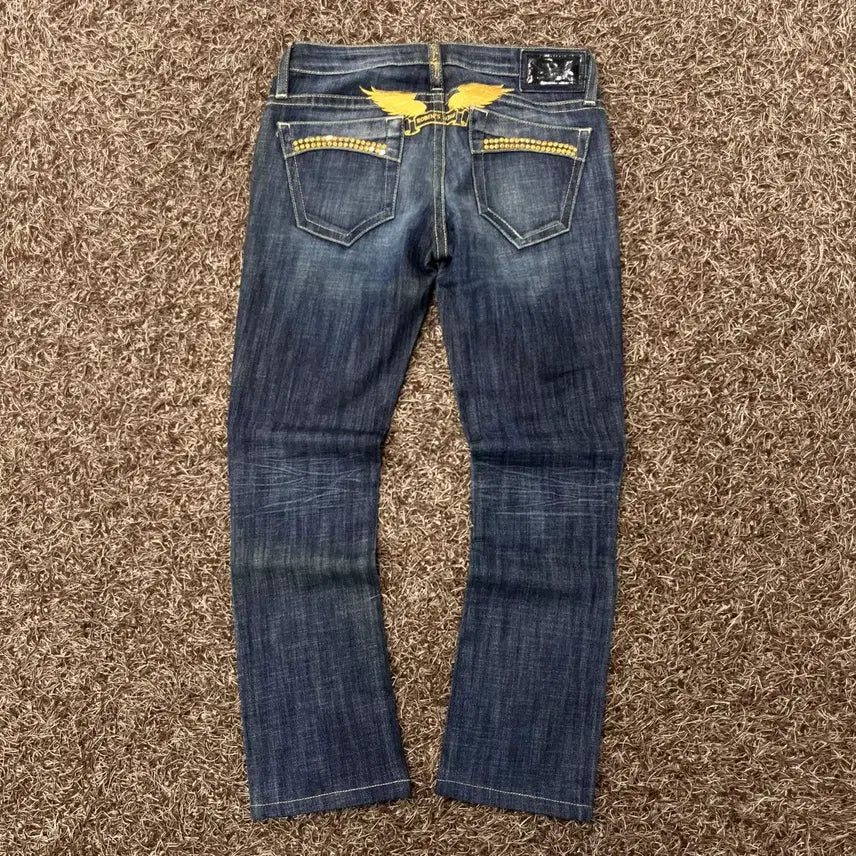[BUNJANG] Robins Jean Straight Washed Denim Pants / 25 로빈스진 스트레이트 워싱 데님 팬츠