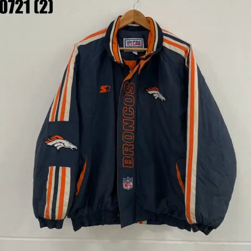 [BUNJANG] Starter Broncos NFL Jacket Navy / 스타터 브론코스 NFL 자켓 네이비