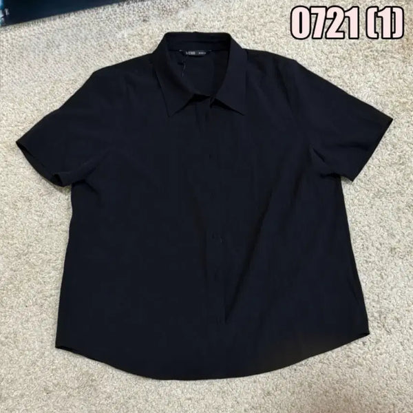 [BUNJANG] MIXXO Basic Black Short-Sleeve Shirt / MIXXO 기본 검정 반팔 셔츠