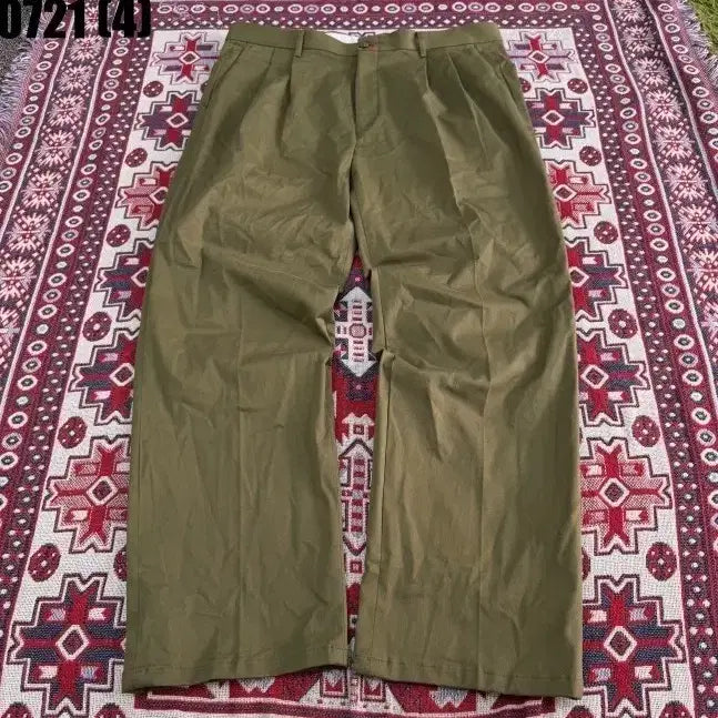 [BUNJANG] Rugged House Khaki Wide Slacks Pants Size 30 / 러기드하우스 카키색 와이드 슬랙스 바지 3 0721