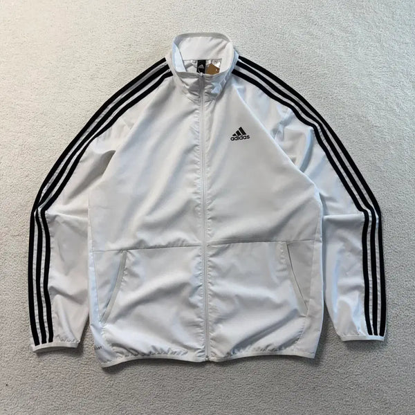 [BUNJANG] Adidas White Windbreaker Jacket / 아디다스 화이트 바람막이