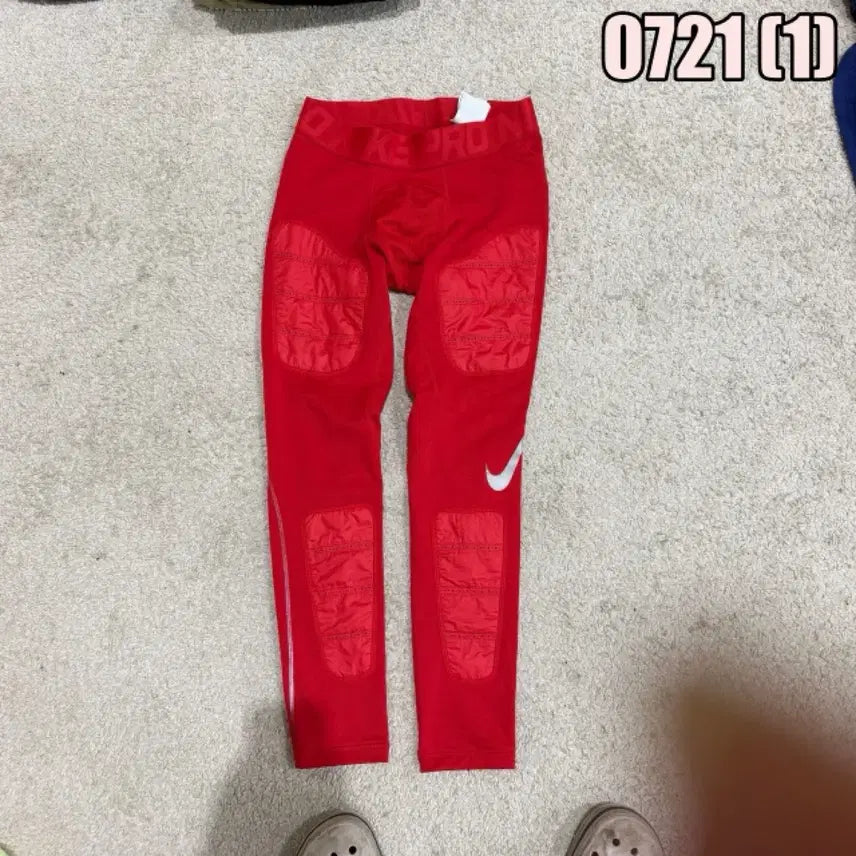 [BUNJANG] Nike Pro Training Pants Red / 나이키 바지 레드