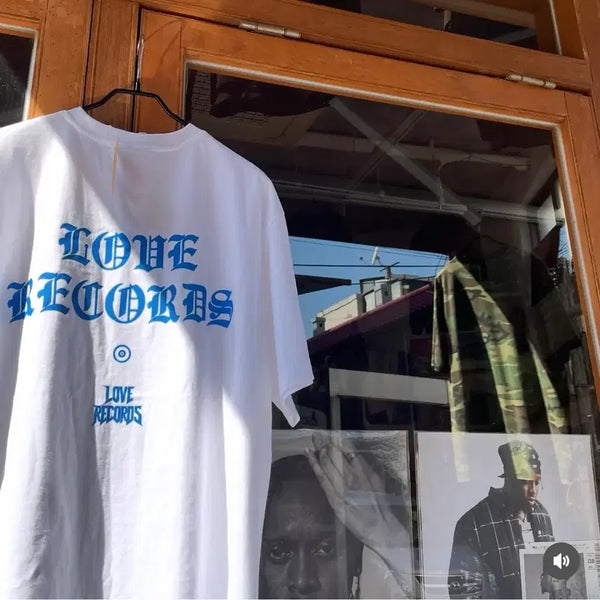 [BUNJANG] Love Records Short-Sleeve T-Shirt White M / 새상품) 러브레코즈 반팔티 화이트 M
