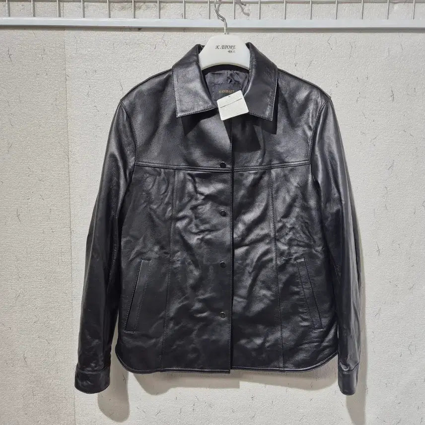 [BUNJANG] Kasibody Leather Jacket Black / 카시바디 가죽 자켓 블랙