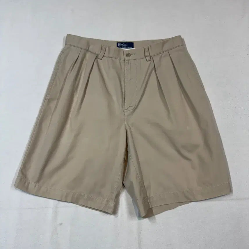 [BUNJANG] Polo Ralph Lauren Classic Cotton Shorts Beige 32inch / 32inch) 폴로 랄프로렌 클래식 2T 면바지 반바지 베이지
