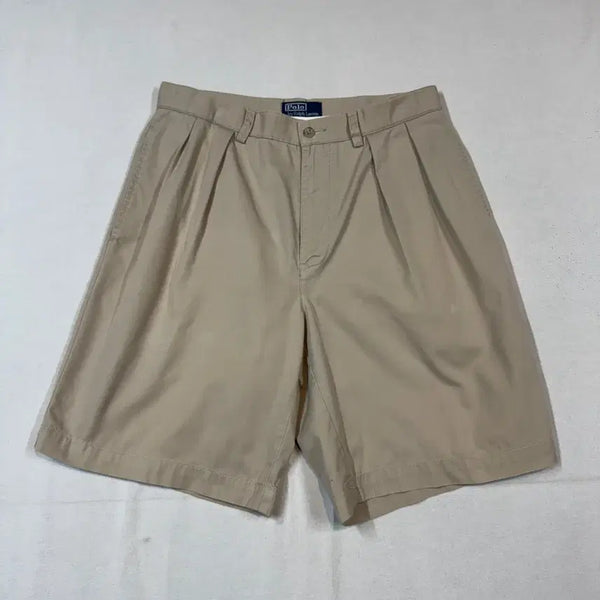 [BUNJANG] Polo Ralph Lauren Classic Cotton Shorts Beige 32inch / 32inch) 폴로 랄프로렌 클래식 2T 면바지 반바지 베이지