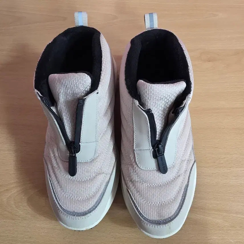 [BUNJANG] Montbell Women's Fur & Fleece Lined Zipper Winter Ankle Boots - Size 245 / 몽벨 여성 퍼 기모 안감 지퍼  겨울 방한와 사이즈  245