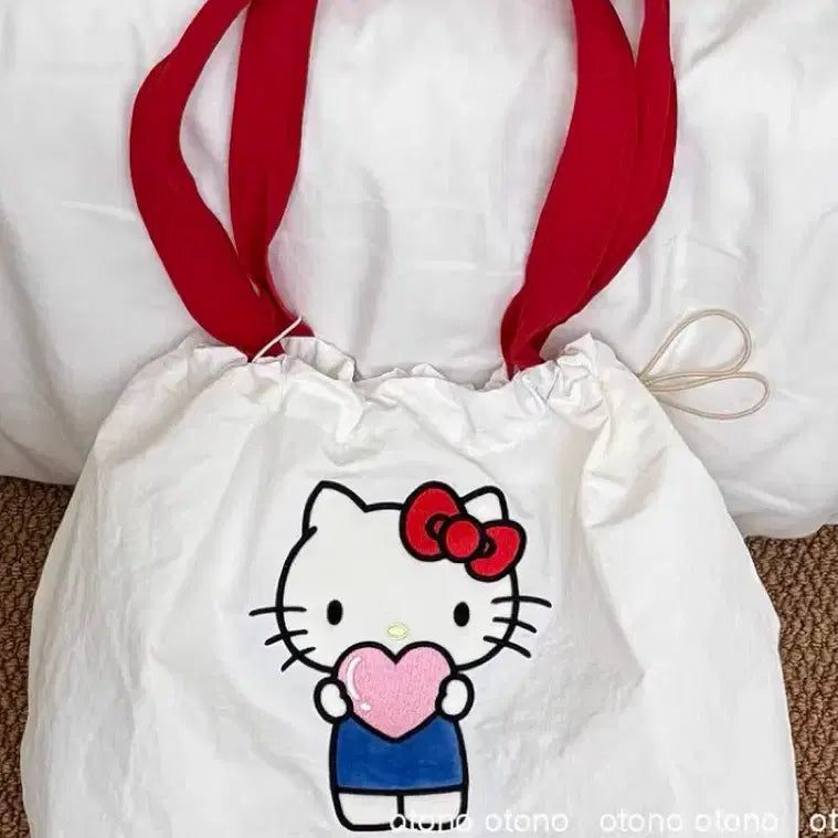 [BUNJANG] Sanrio Hello Kitty String Eco Bag / 산리오 헬로키티 스트링 에코백