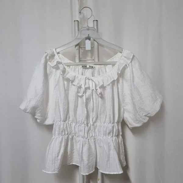 [BUNJANG] MIXXO Shirring Blouse / 미쏘 셔링 블라우스