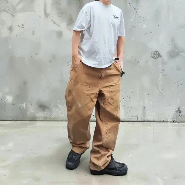 [BUNJANG] Carhartt Double Knee Carpenter Work Pants Brown Duck Canvas / 칼하트 더블니 카펜터 워크팬츠 M0792
