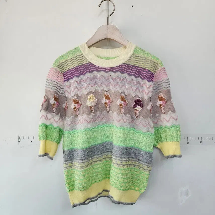 [BUNJANG] Luxury Ice Cream Pattern Knit Sweater / 수입 명품 아이스크림 패턴 니트