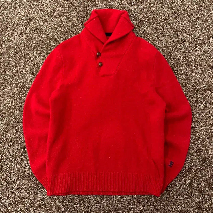 [BUNJANG] L Polo Ralph Lauren Rugby Shawl Collar Knit / L 폴로 랄프로렌 럭비 숄카라 니트