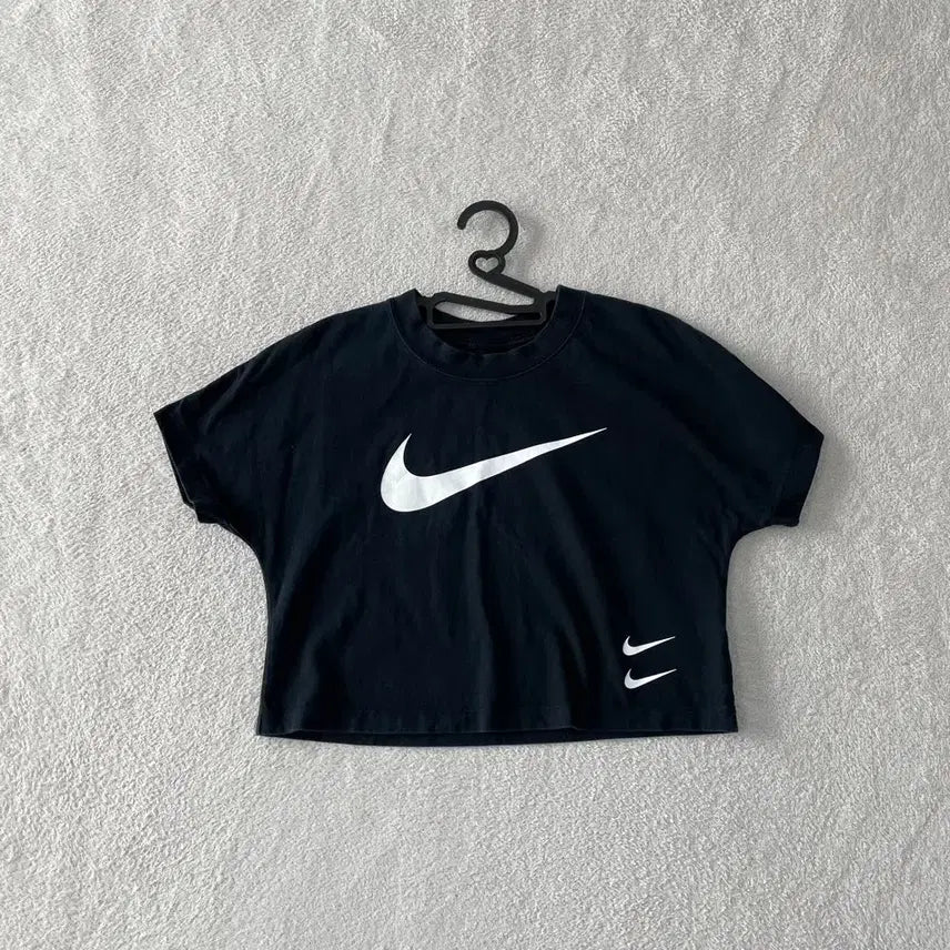 [BUNJANG] Nike Women's Double Swoosh Crop T-Shirt / L 나이키 여성 더블스우시 크롭 반팔티
