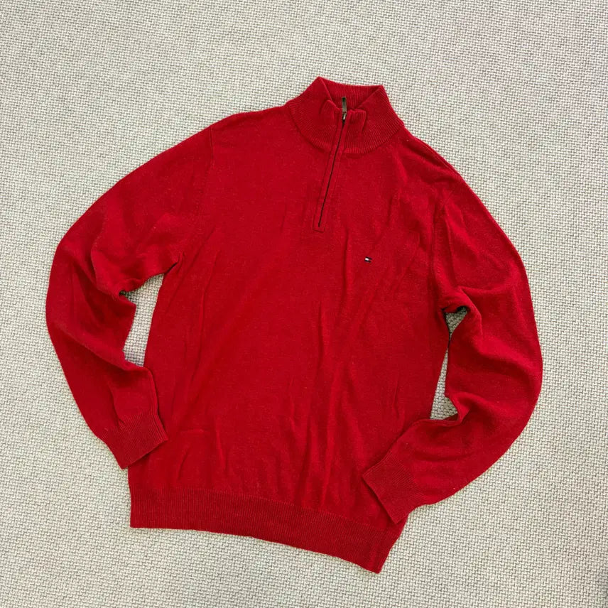 [BUNJANG] Tommy Hilfiger Zip-Up Knit 0721D2 / M 타미힐피거 집업 니트 0721D2