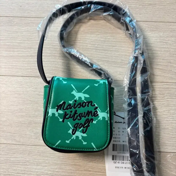 [BUNJANG] Maison Kitsuné Golf Ball Pouch & Mini Bag - Green / 메종키츠네 골프 볼파우치 & 미니백 그린 (새상품)
