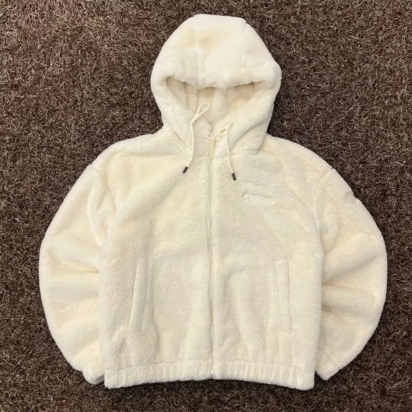 [BUNJANG] Discovery Women's Fleece Hooded Zip-Up Jacket / 95 디스커버리 여성 플리스 후드집업 자켓