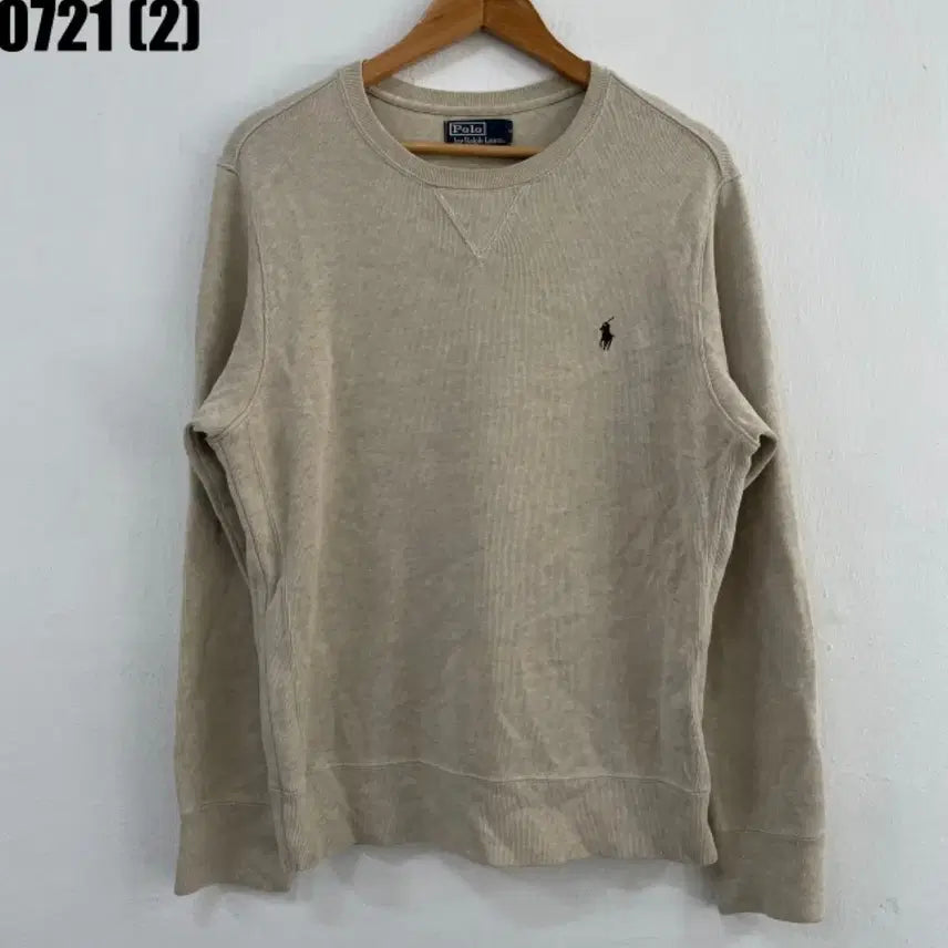 [BUNJANG] Polo Ralph Lauren Crewneck Sweatshirt Beige / 폴로 랄프로렌 맨투맨 베이지