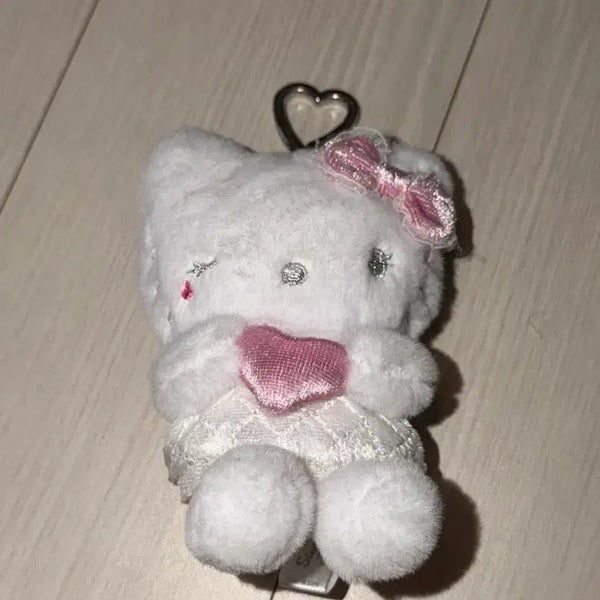 [BUNJANG] Filli Mimi x Hello Kitty Angel Plush Keychain / 올리브영 필리밀리 천사헬로키티 인형 키링