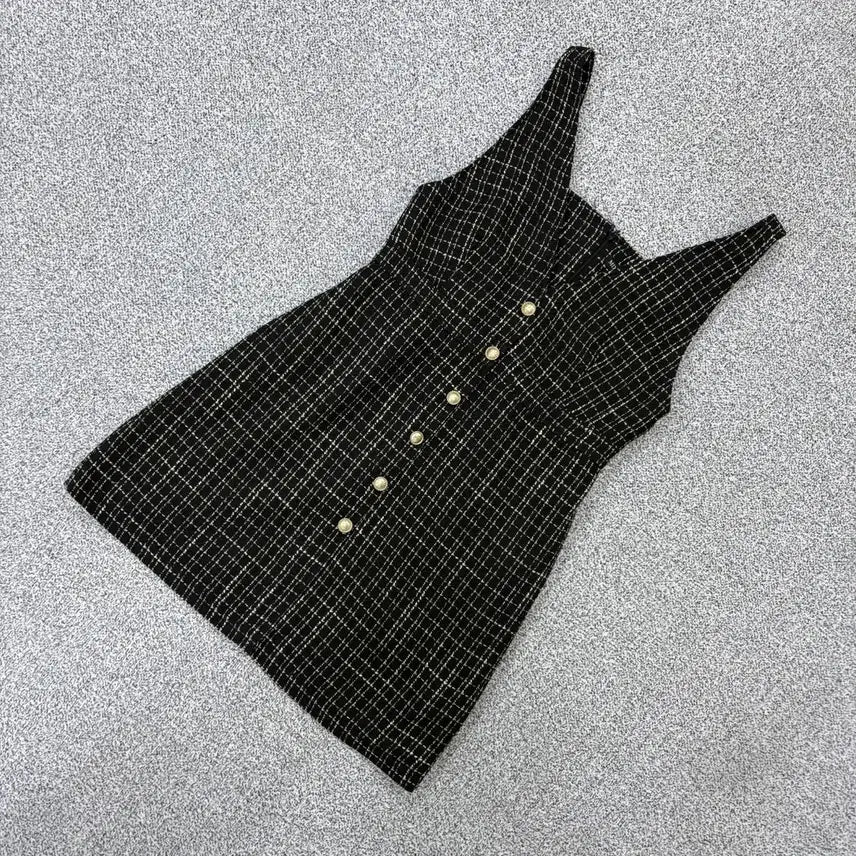 [BUNJANG] Mixo Tweed Sleeveless Bustier Dress / L 새상품 미쏘 트위드 민소매 뷔스티에 원피스 0721J2