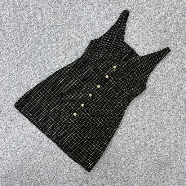 [BUNJANG] Mixo Tweed Sleeveless Bustier Dress / L 새상품 미쏘 트위드 민소매 뷔스티에 원피스 0721J2