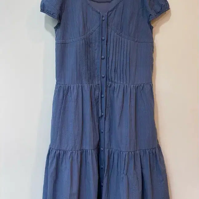 [BUNJANG] Rainy Studio Shirring Blue Dress M / Rainy studio 셔링 블루 원피스 M