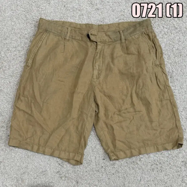 [BUNJANG] Henry Cotton Beige Cotton Shorts / 헨리코튼 베이지색 면 반바지