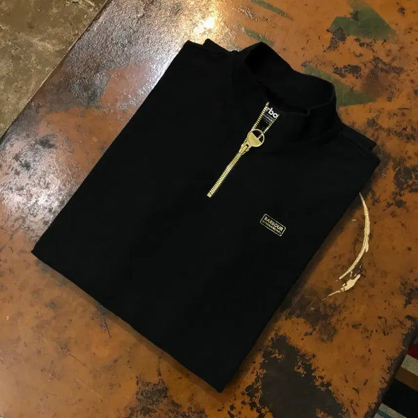 [BUNJANG] Barbour International Black Henry Neck Zip Midi Dress / 바버 인터네셔널 블랙 헨리넥 지퍼 나시 미디원피스 여성 55 66