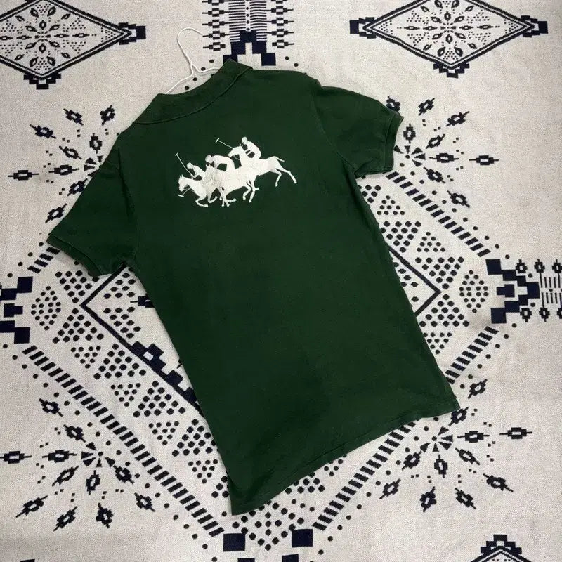 [BUNJANG] Polo Ralph Lauren Custom Fit Triple Pony Short Sleeve Polo Shirt L / 폴로 랄프로렌 커스텀핏 트리플 포니 반팔카라티 L P00437