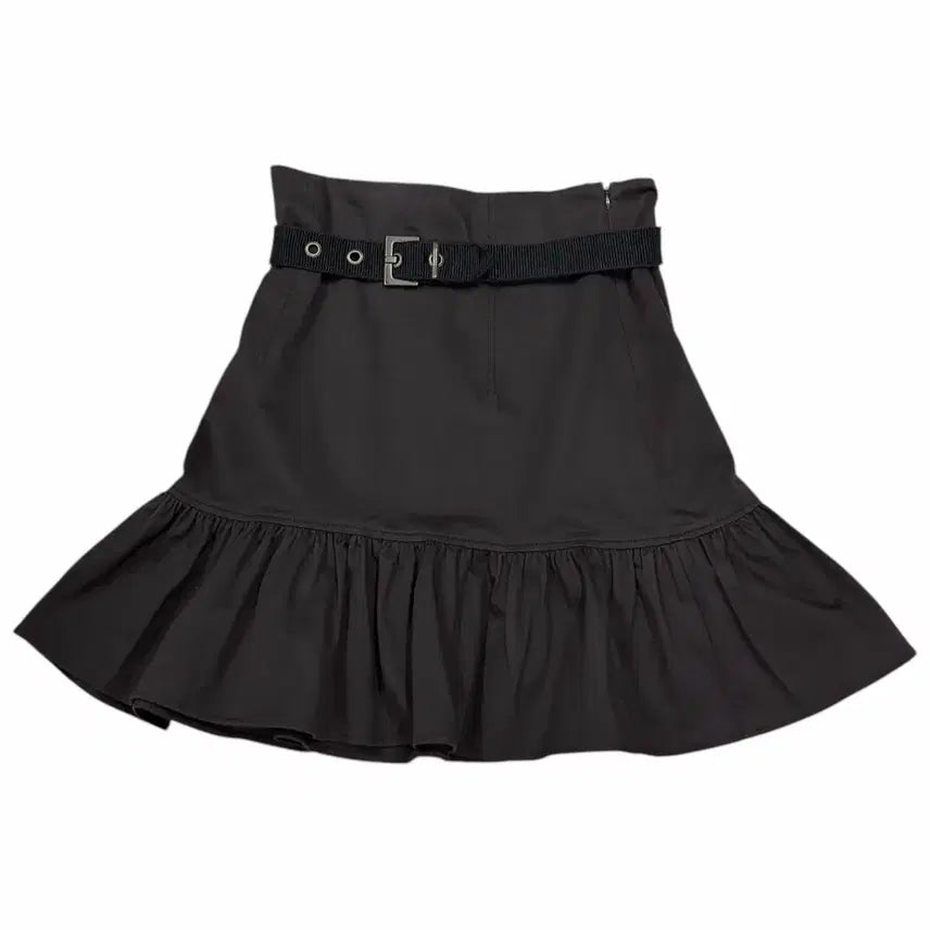 [BUNJANG] Kenzo Vintage Y2K Brown Belt Flare Skirt / 겐조 빈티지 Y2K 벨트 브라운 플레어 스커트 치마 40