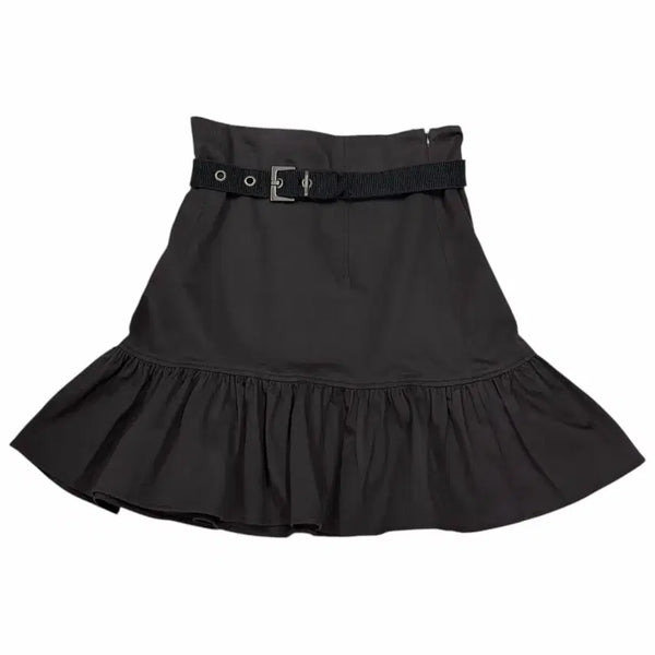[BUNJANG] Kenzo Vintage Y2K Brown Belt Flare Skirt / 겐조 빈티지 Y2K 벨트 브라운 플레어 스커트 치마 40